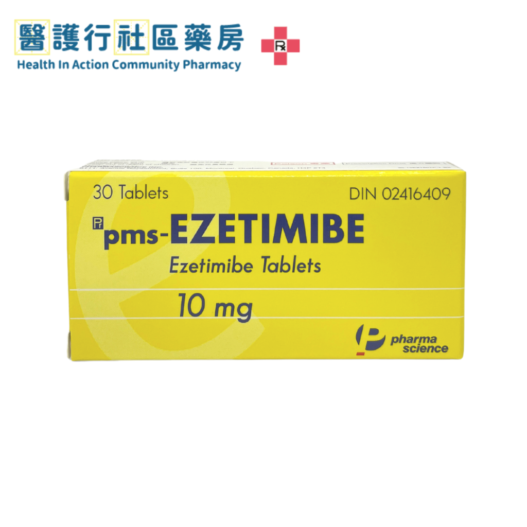 Ezetimibe (PMS) 10mg Tab (HK63988) 醫護行社區藥房
