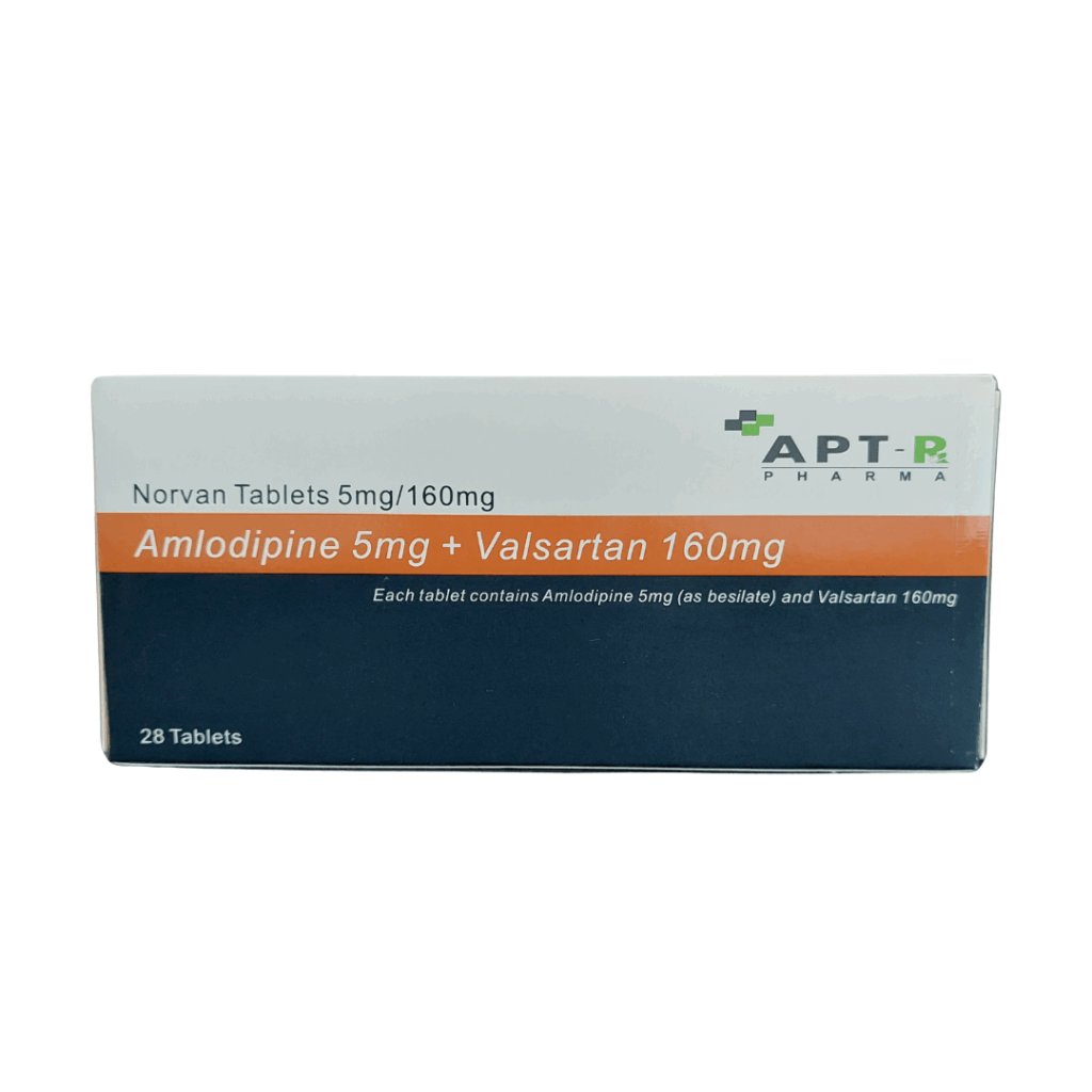 Amlodipine/Valsartan (Norvan) 5mg/160mg Tab (HK-66377)