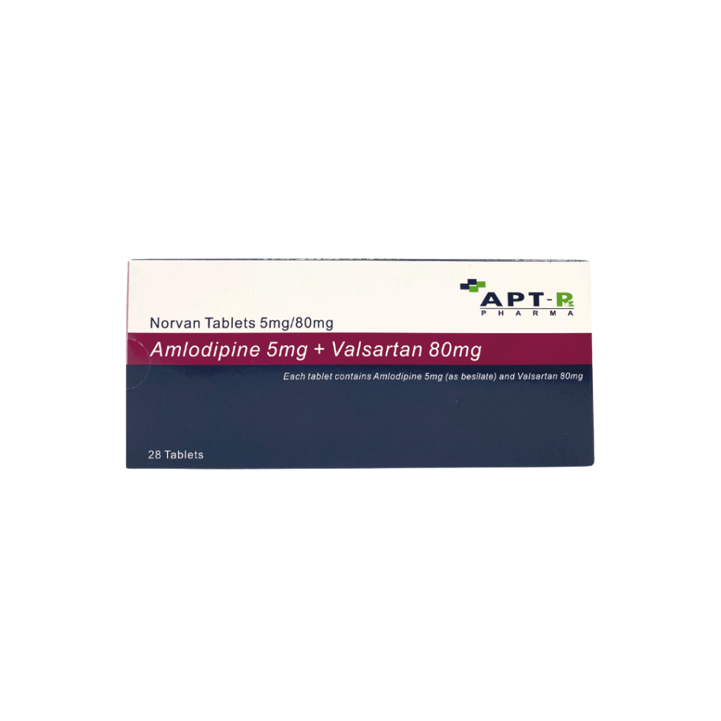 Amlodipine/Valsartan (Norvan) 5mg/80mg Tab (HK-66378)