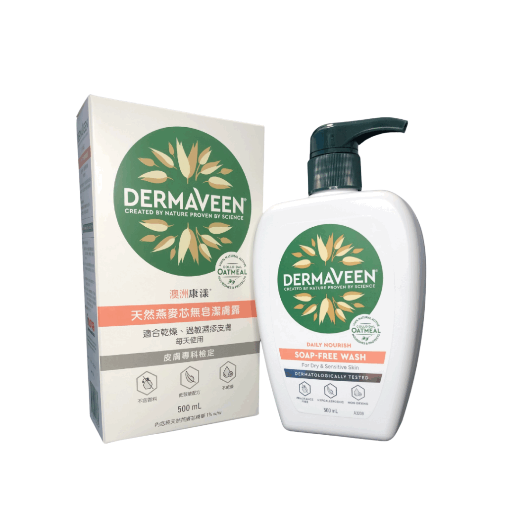 Dermaveen Soap Free Wash 澳洲康漾天然燕麥芯無皂潔膚露 (500mL)
