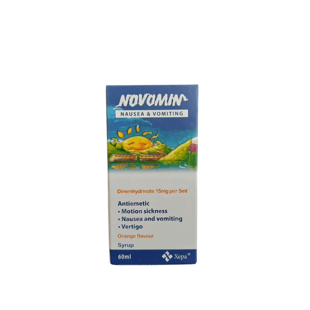 Dimenhydrinate (Novomin) 15mg/5mL Oral Syrup 止暈藥水 (HK-29285) (60mL)