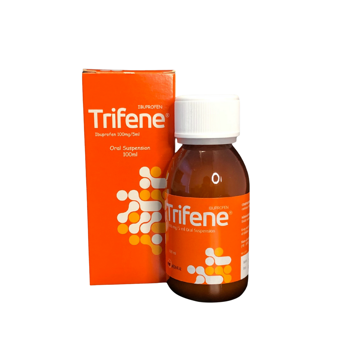 Ibuprofen (Trifene) 100mg5mL Suspension 消炎止痛退燒藥水 (HK-62000) (100mL)