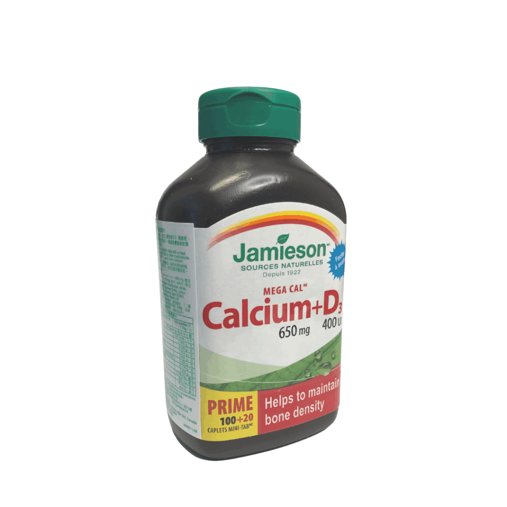Jamieson Calcium/Vitamin D3 650mg/400IU 鈣及維他命D3 (120粒)