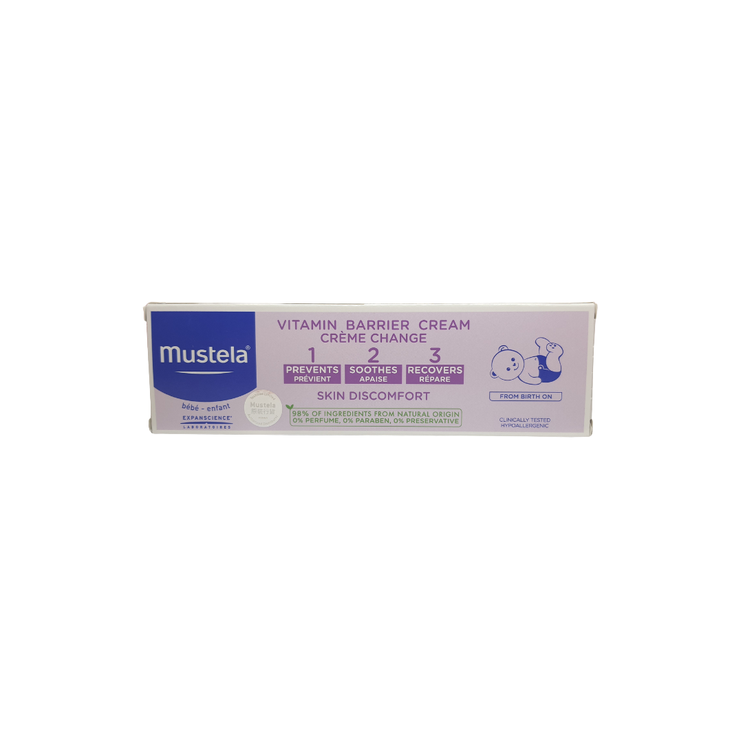 Mustela Vitamin Barrier Cream 維他命換片護膚膏 123 (100mL)
