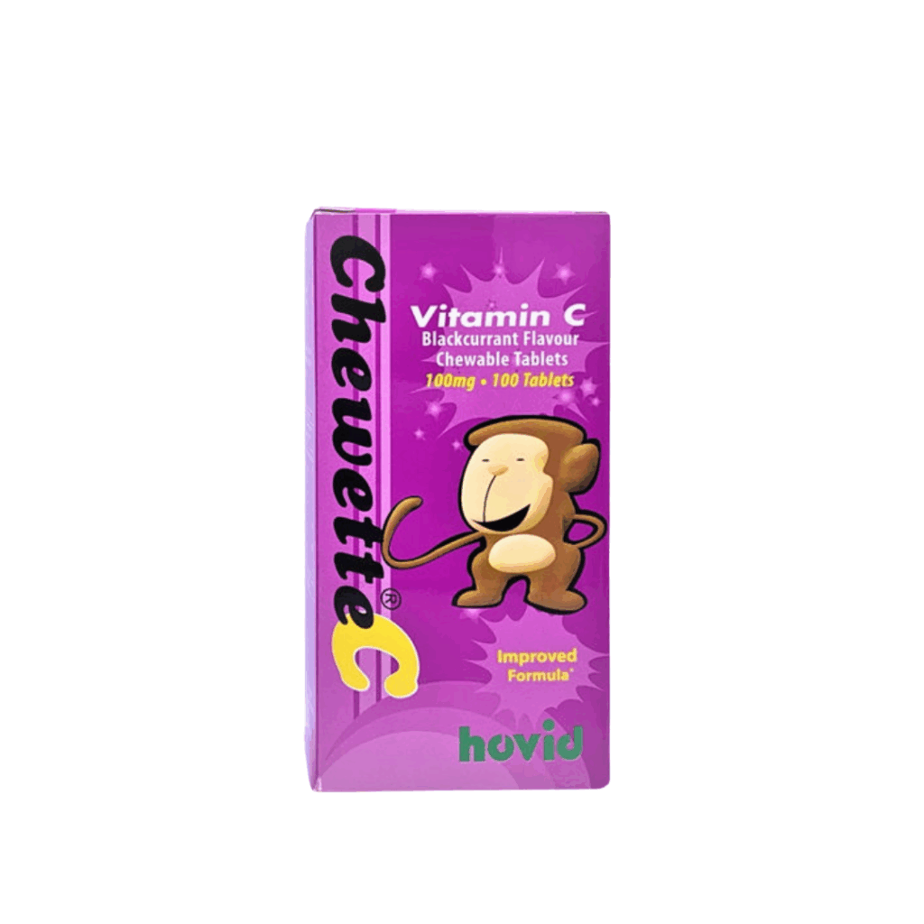Chewette C Vitamin C 100mg (黑加侖子味) 維他命C咀嚼片(100粒)